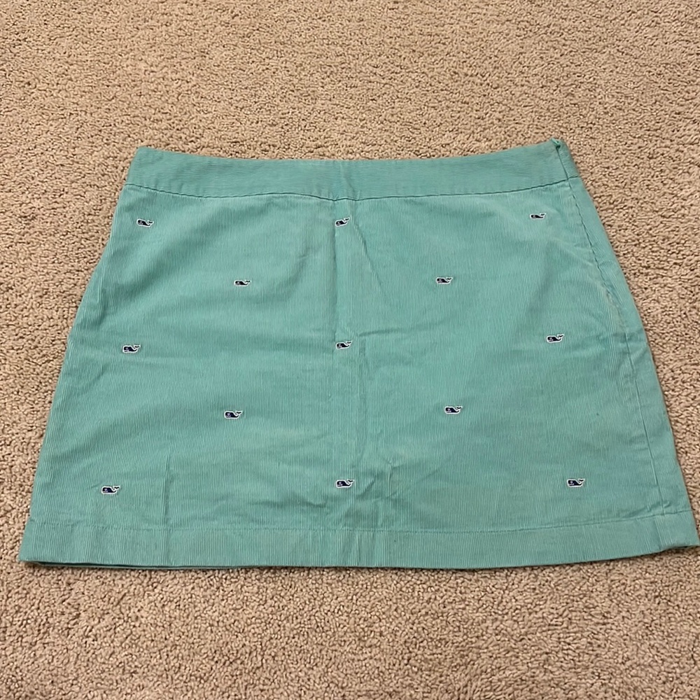 Vineyard Vines Whale Embroidered Cord Skirt SZ 14